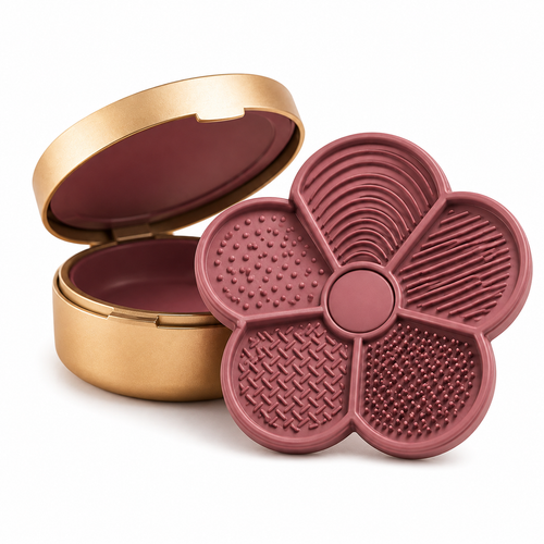 QiavDvn™ BloomRinse Textured Brush Cleaning Mat