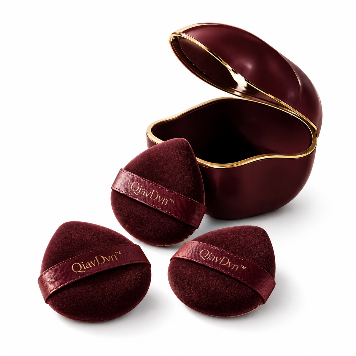QiavDvn™ Petal Veil Makeup Puff Set