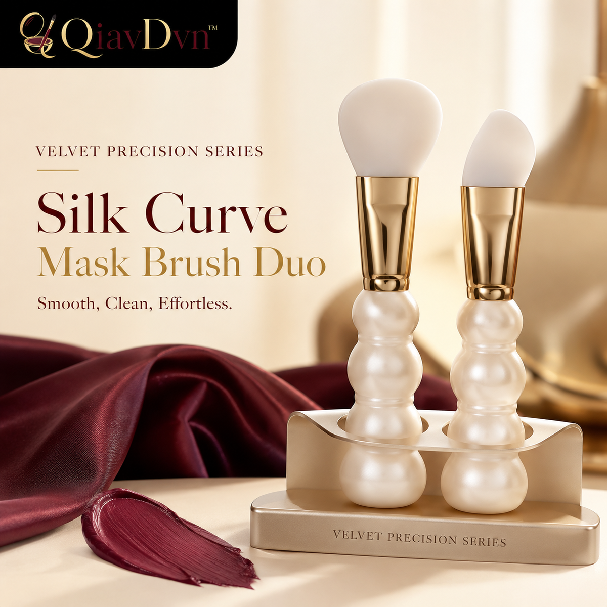 QiavDvn™ Silk Curve Mask Brush Duo