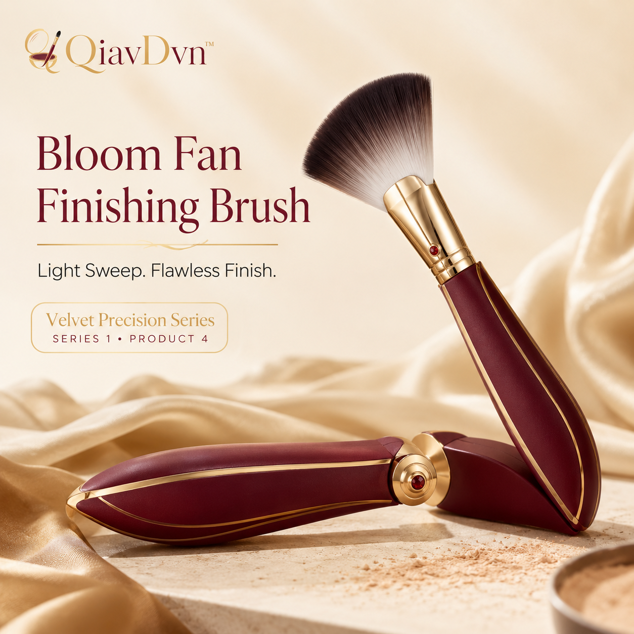 QiavDvn™ Bloom Fan Finishing Brush