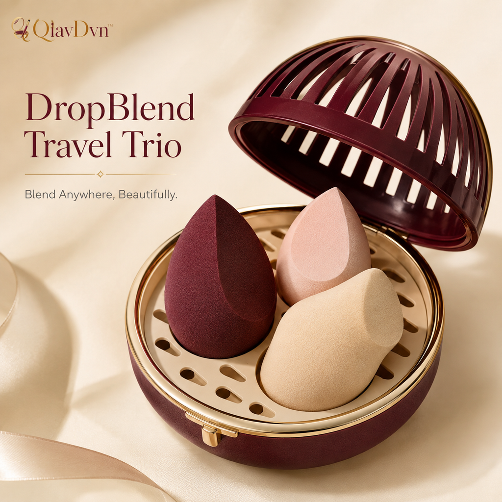 QiavDvn™ DropBlend Travel Sponge Trio